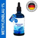 Solucție de Albastru de Metilen 1% cu Pipetă | 100% Pur, Vegan | Calitate HERRLAN | Fabricat în Germania
