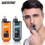 WEEME Aparat de tuns părul din urechi și nas pentru bărbați, alimentat prin USB, cu ecran LCD, baterie reîncărcabilă, design ergonomic pentru tundere precisă, cadoul ideal pentru Ziua Tatălui, ziua de naștere